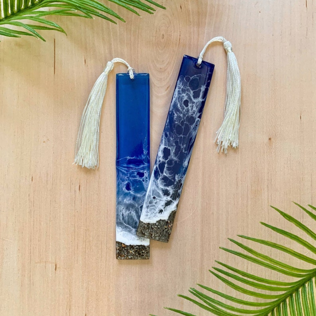 Ocean Wave Epoxy Bookmarks