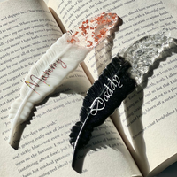 Personalized Resin Feather Bookmarks thumbnail
