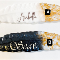 Personalized Resin Feather Bookmarks thumbnail