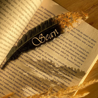 Personalized Resin Feather Bookmarks thumbnail