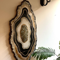 Black And White Resin Geode Painting thumbnail