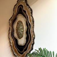 Black And White Resin Geode Painting thumbnail