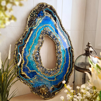 Blue Epoxy GEODE Art thumbnail