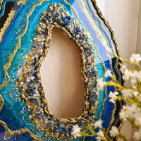 Blue Epoxy GEODE Art thumbnail