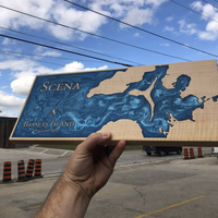 Live Edge Epoxy Lake Board thumbnail