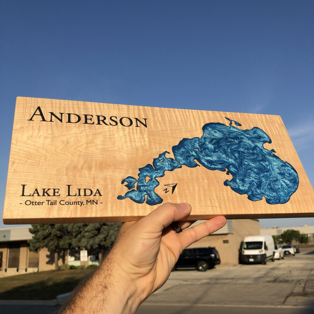 Handcrafted Epoxy Lake Board