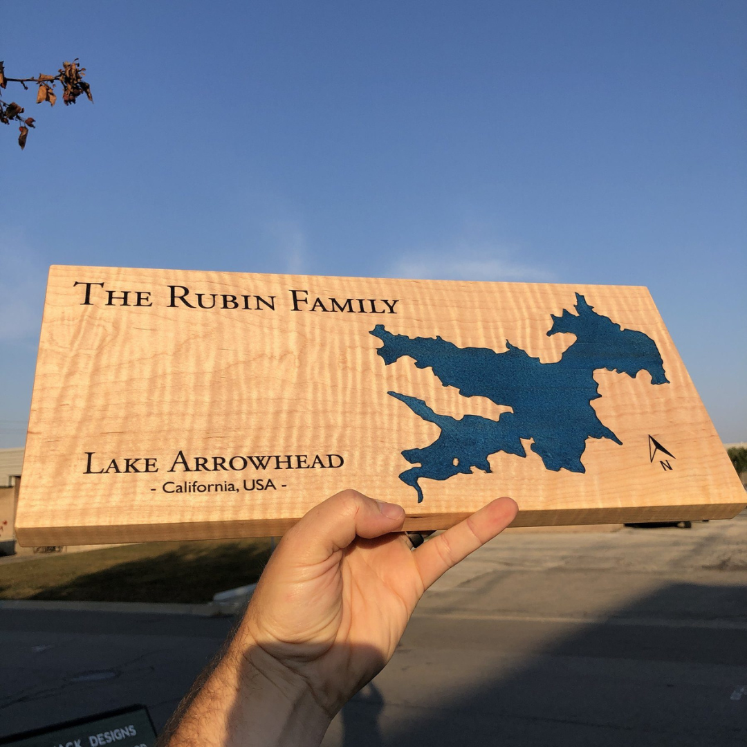 Handcrafted Epoxy Lake Board