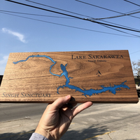 Lake Epoxy Map Board thumbnail