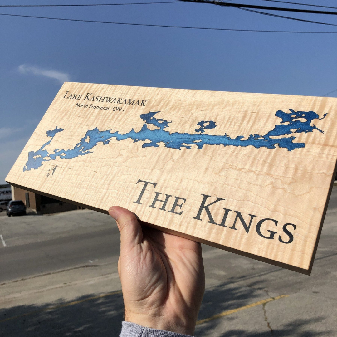 Lake Epoxy Map Board