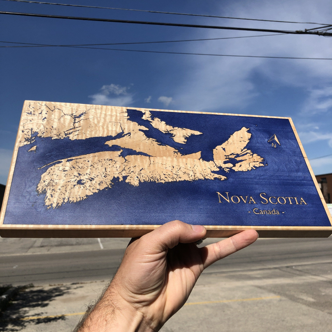 Lake Epoxy Map Board