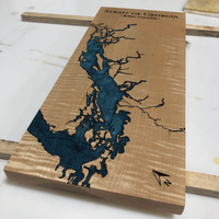 Lake Epoxy Map Board thumbnail