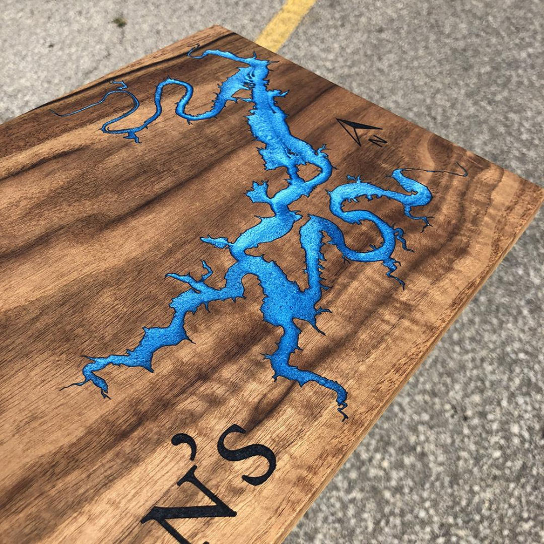 Custom Epoxy Lake Board