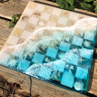 Ocean Epoxy Resin Chess Set thumbnail
