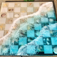 Ocean Epoxy Resin Chess Set thumbnail