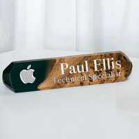 Resin & wood desk name plaque thumbnail