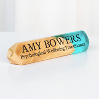 MODERN – epoxy & wood Desk Name Plate thumbnail