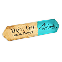 MODERN – epoxy & wood Desk Name Plate thumbnail