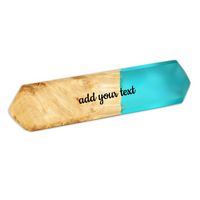 MODERN – epoxy & wood Desk Name Plate thumbnail