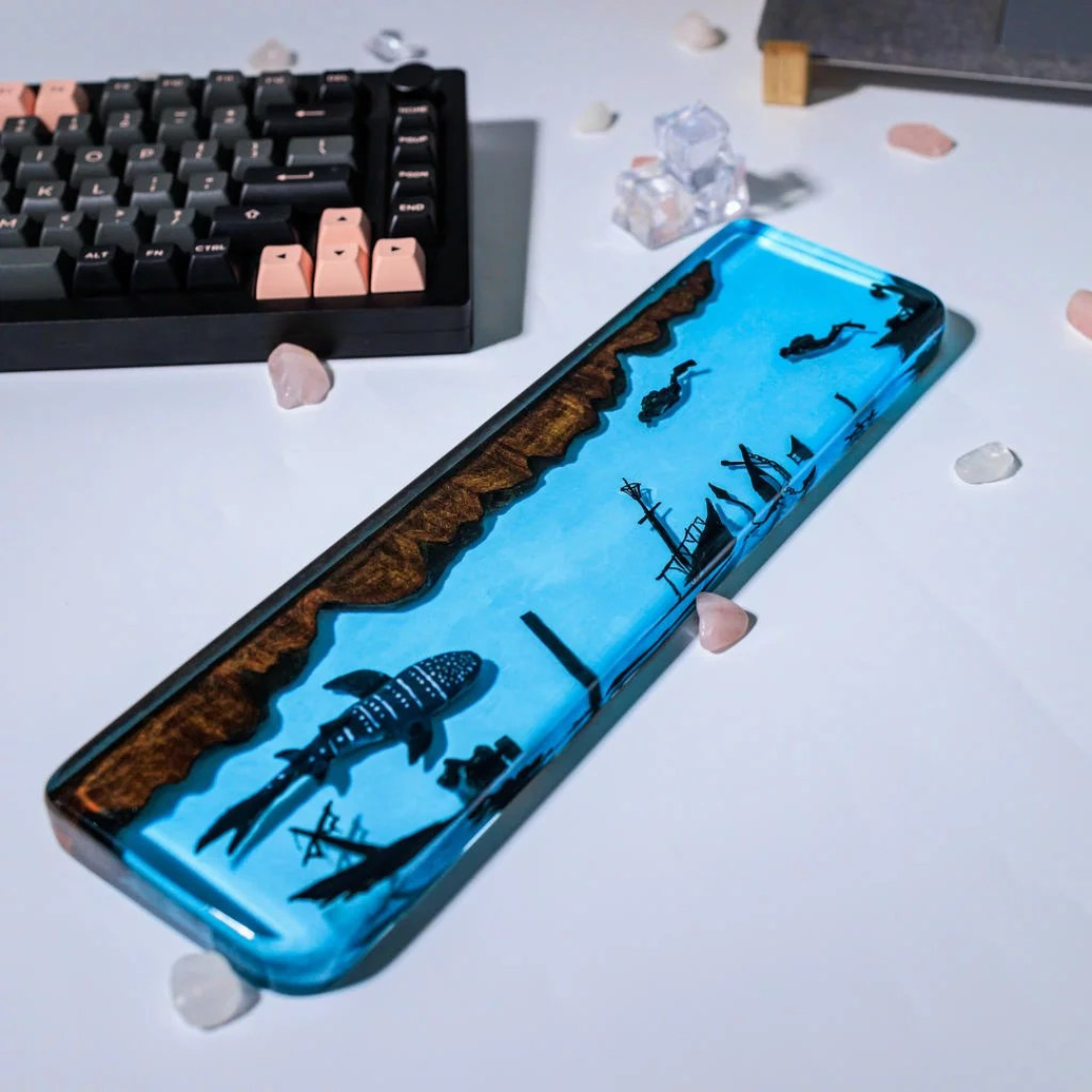 Whale Shark Epoxy Keyboard Wrist Rest