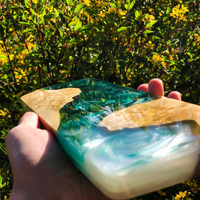 Green And White Epoxy Wrist Rest thumbnail