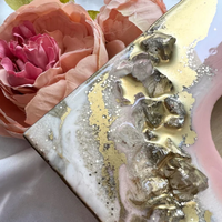 Custom Geode Epoxy Tissue Box thumbnail