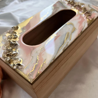 Custom Geode Epoxy Tissue Box thumbnail