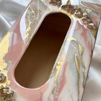 Custom Geode Epoxy Tissue Box thumbnail