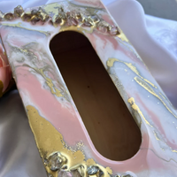 Custom Geode Epoxy Tissue Box thumbnail