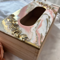 Custom Geode Epoxy Tissue Box thumbnail
