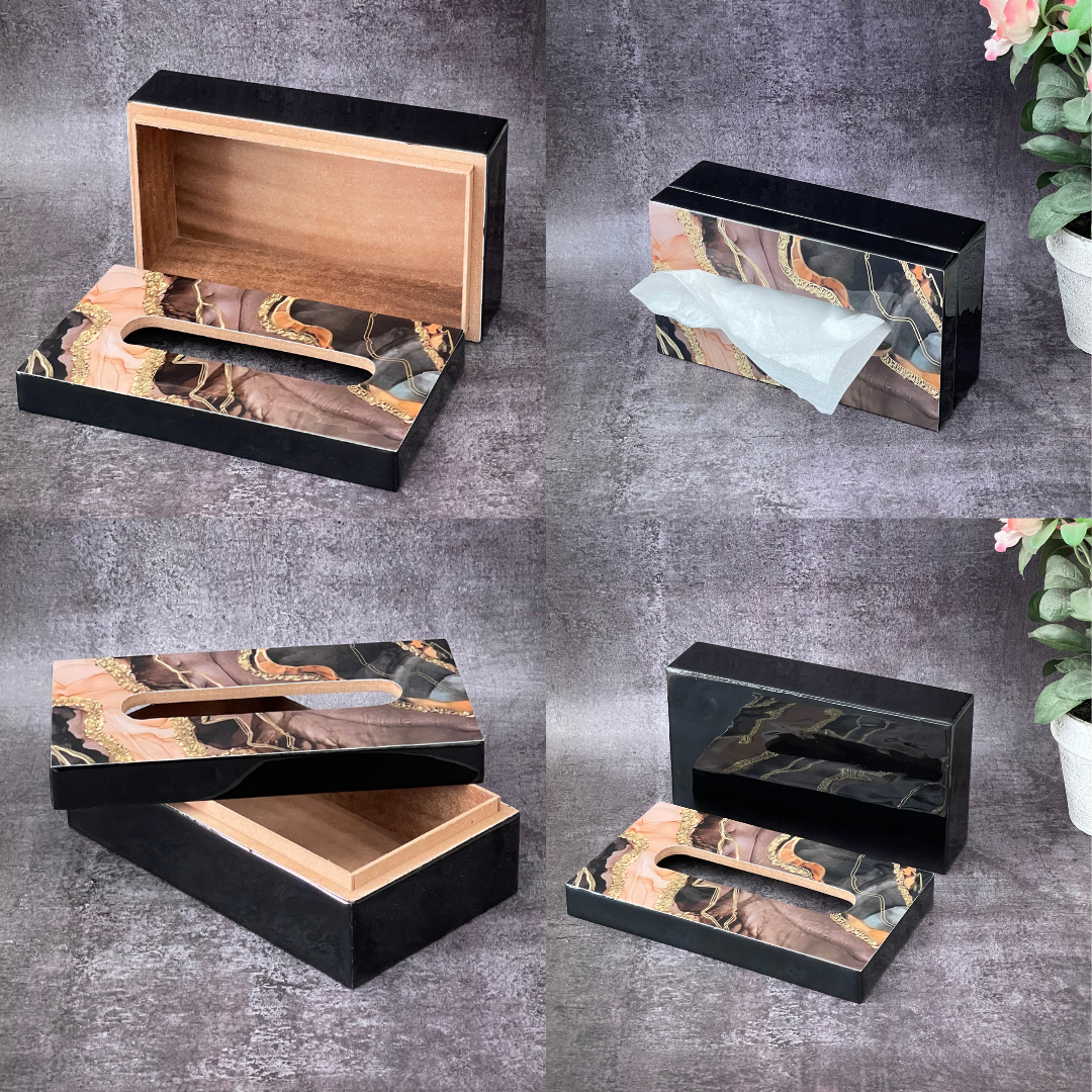 Wave Wonder Epoxy Tissue Box