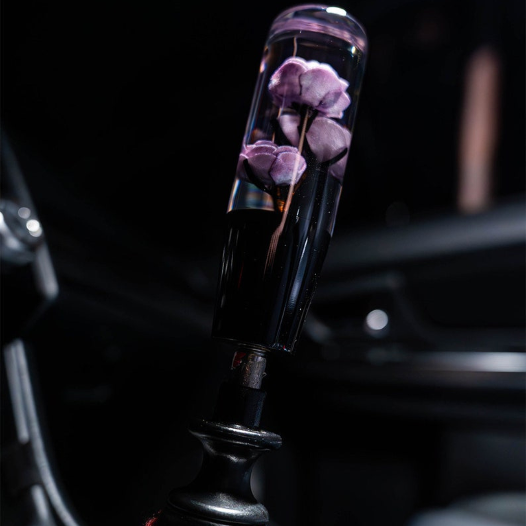 Deadly Purple Roses 6 Inch Shift Knob