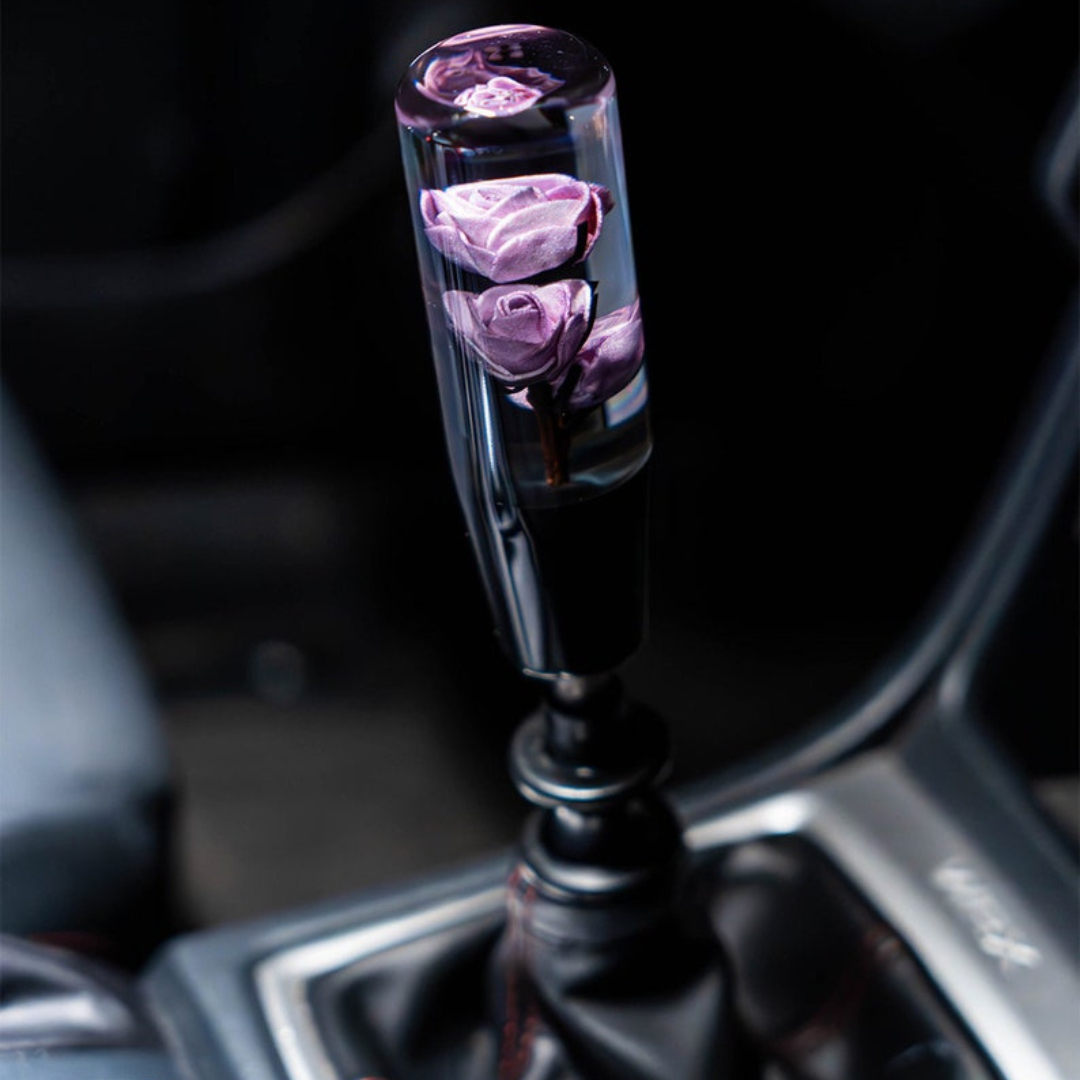 Deadly Purple Roses 6 Inch Shift Knob
