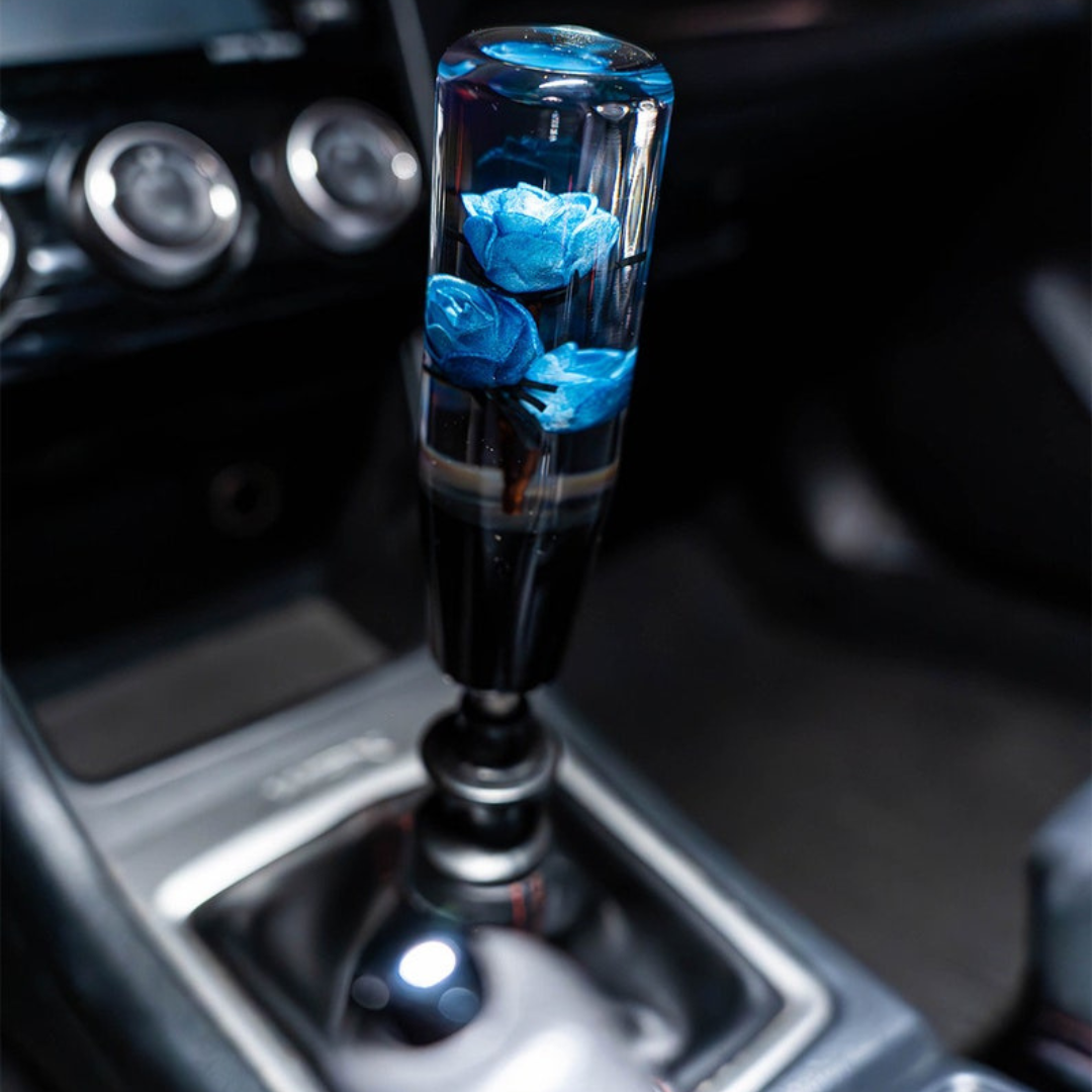 Blue Roses 6 Inch Shift Knob
