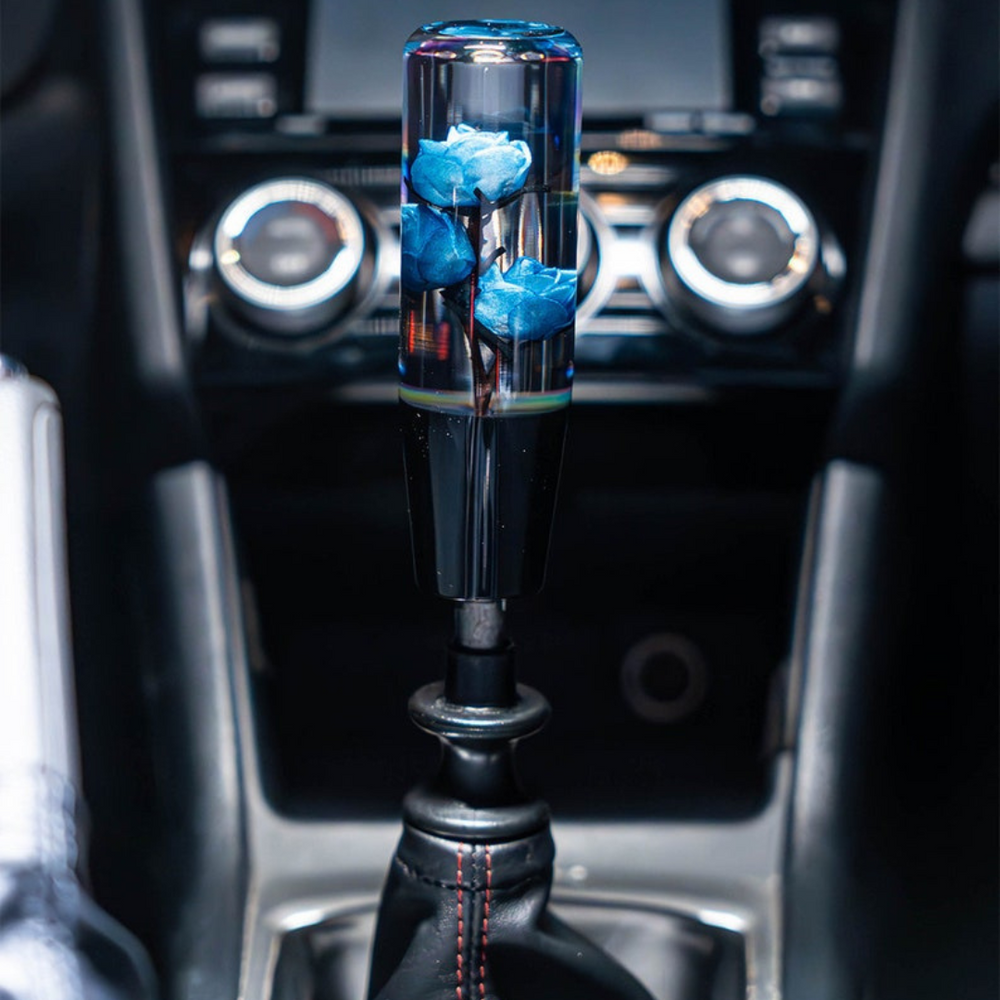 Blue Roses 6 Inch Shift Knob