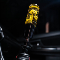 Yellow Deadly Roses 6 Inch Shift Knob thumbnail