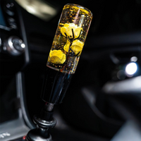 Yellow Deadly Roses 6 Inch Shift Knob thumbnail