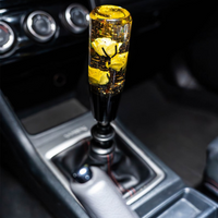 Yellow Deadly Roses 6 Inch Shift Knob thumbnail