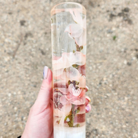 Peachy-Pink Cherry Blossoms 6 Inch Shift Knobs thumbnail