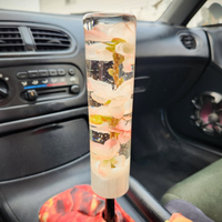 Peachy-Pink Cherry Blossoms 6 Inch Shift Knobs thumbnail