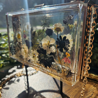 Pressed Flowers Epoxy Clutch thumbnail