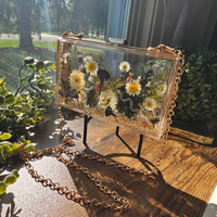 Pressed Flowers Epoxy Clutch thumbnail