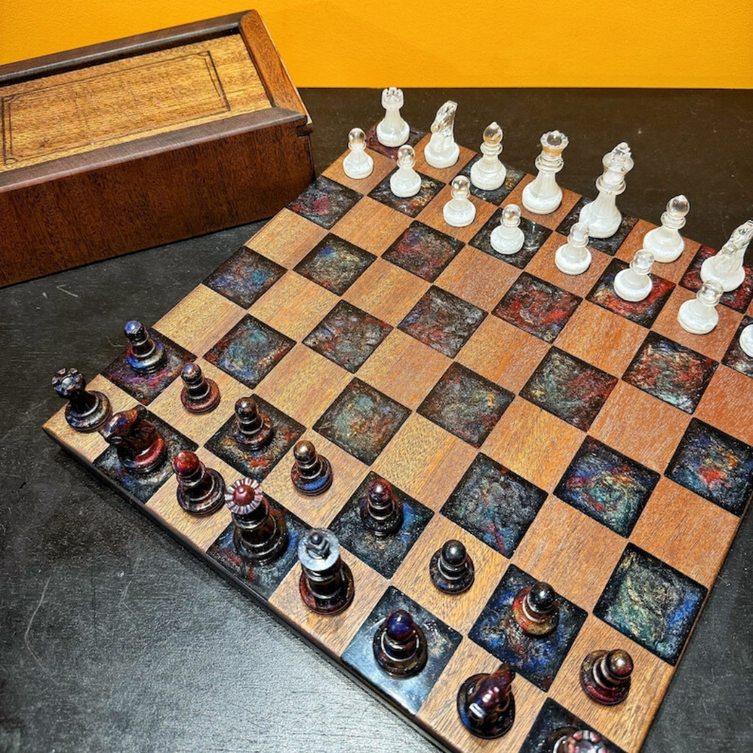 Artisan Epoxy Chess Set