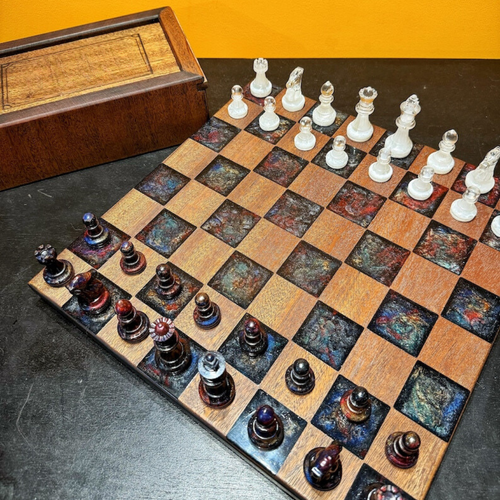 Artisan Epoxy Chess Set