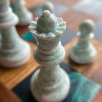 Ocean Waves Epoxy Chess Set thumbnail