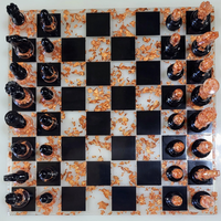 Golden Majesty Epoxy Chess Set thumbnail