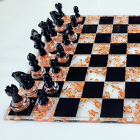 Golden Majesty Epoxy Chess Set thumbnail