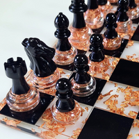 Golden Majesty Epoxy Chess Set thumbnail