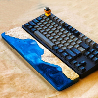 Blue Wood Epoxy Wrist Rest thumbnail