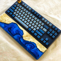 Blue Wood Epoxy Wrist Rest thumbnail