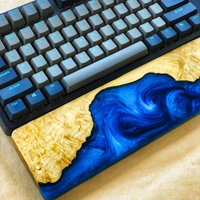 Blue Wood Epoxy Wrist Rest thumbnail